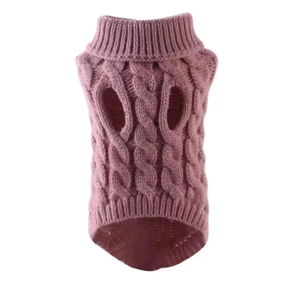 Warm Dog Cat Sweater Clothing Winter Turtleneck Knitted Pet Cat Puppy Clothes Costume For Small Dogs Cats Chihuahua Outfit Vest