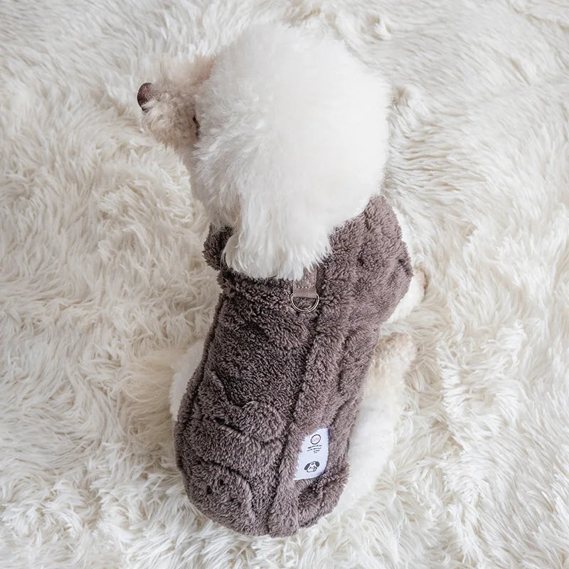 Pet Autumn and Winter Fleece Clothes Dog Cat Warm Coat Small Dogs Clothing Chihuahua Costumes
