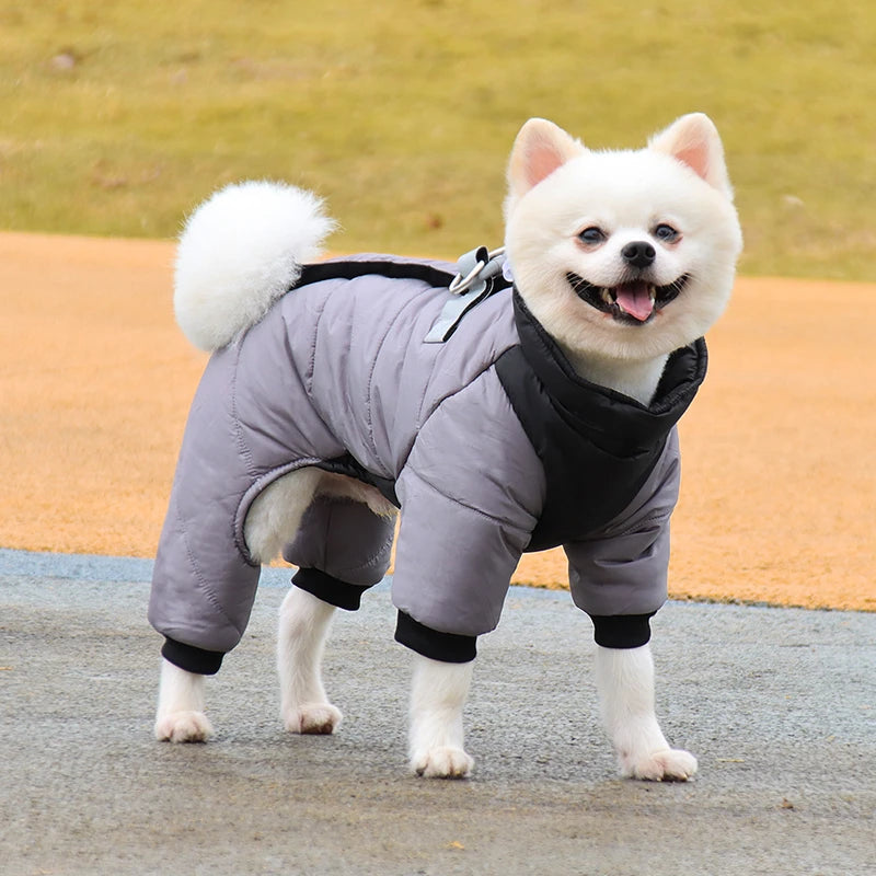 Winter Pet Dog Clothes Waterproof Warm Puppy Jacket Thicken Jumpsuit For Small Large Dog Coat Chihuahua French Bulldog  Clothing