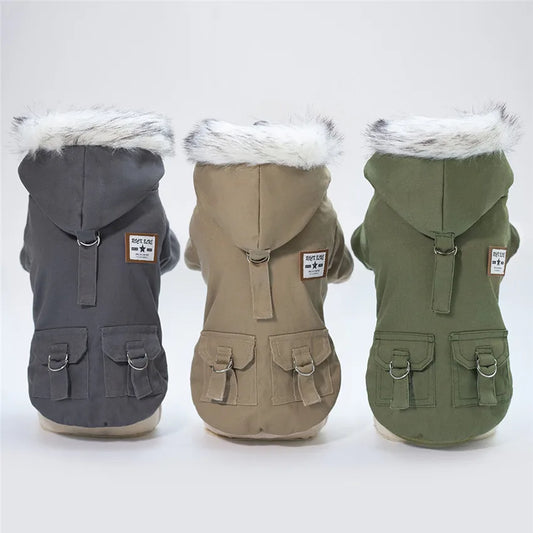 Warm Pets Dog Clothes Cotton Russia Winter Thicken Jacket Coat Costumes Hoodies Clothes for Small Puppy Dogs Clothing XXL Cheap