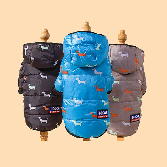 New hot pet clothing two feet hooded cotton-padded cat and dog clothing autumn and winter plus cotton thickened pet clothing