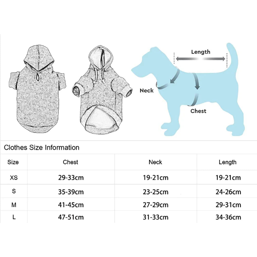 Custom Pet Dog Clothes, Puppy Hoodies, Warm Coat for Large Dogs, Jacket, Sweater, French Bulldog Clothing, Autumn, Winter