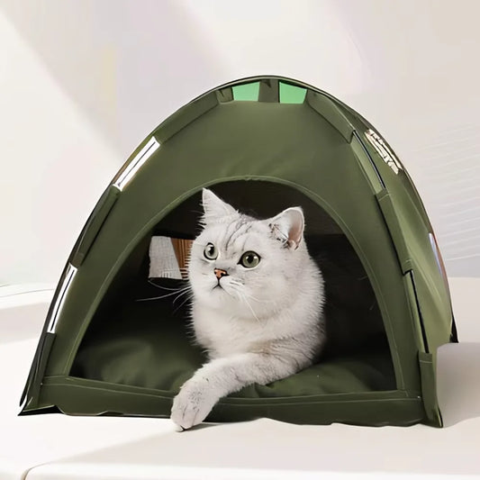 Pet Nest Tent Semi Closed Foldable Outdoor Pet Supplies Breathable Tent Pet Summer Cooling Warm Pads Pet Decoration Supplies
