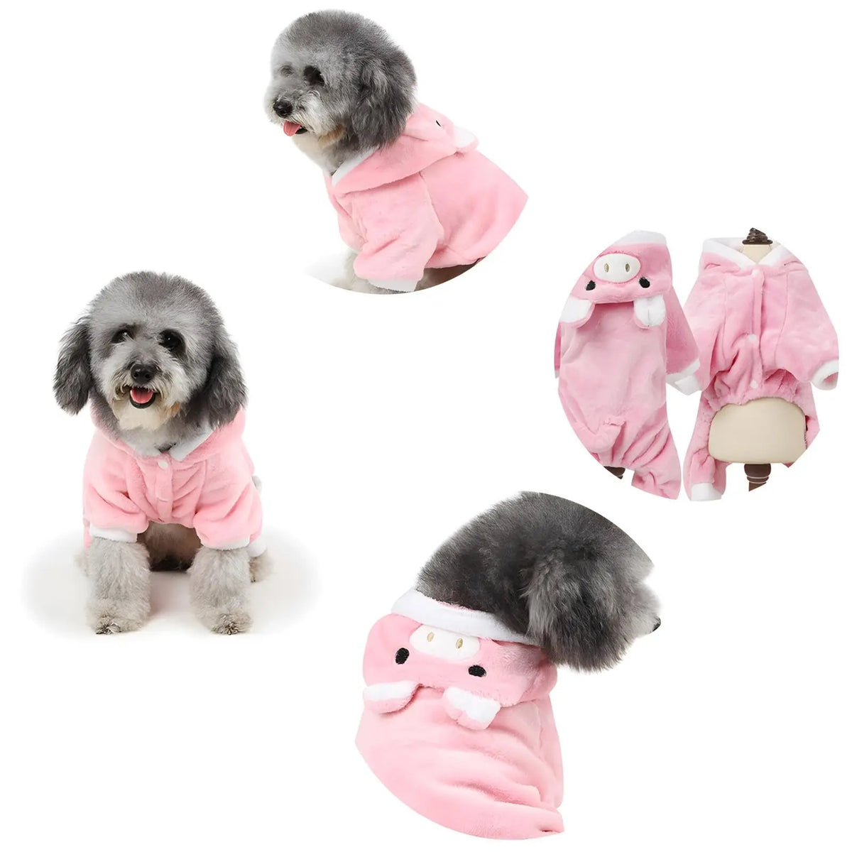1 Piece of Piggy Pattern Pet Clothing for Kittens and Puppies - Cotton and Wool Knitted Fabric for Autumn and Winter Clothing Suitable for Small, Medium and Large Dogs