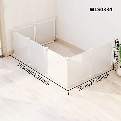 DIY Pet Cage for Home Use, Easy to Install and Disassemble, Dog Fence, Guinea Pig Isolation Net, Dog Cage, Cat Cage, Rabbit Enclosure, Freely Assembled, Turtle Activity Area Barrier Net, No Drilling Required