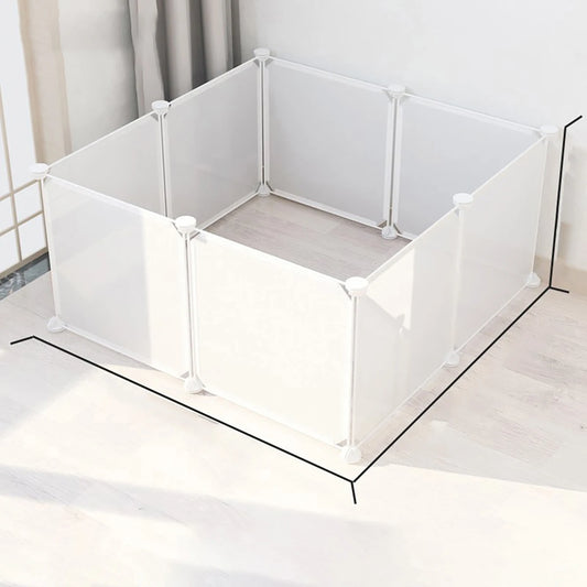 DIY Pet Cage for Home Use, Easy to Install and Disassemble, Dog Fence, Guinea Pig Isolation Net, Dog Cage, Cat Cage, Rabbit Enclosure, Freely Assembled, Turtle Activity Area Barrier Net, No Drilling Required