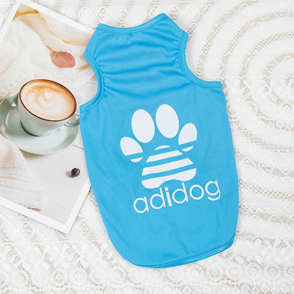 1PC Summer Pet Clothing Soft Polyester Teddy Dog Thin Tank Top Breathable and Cool Dog Cat Clothing Small Puppy Dogs Vests