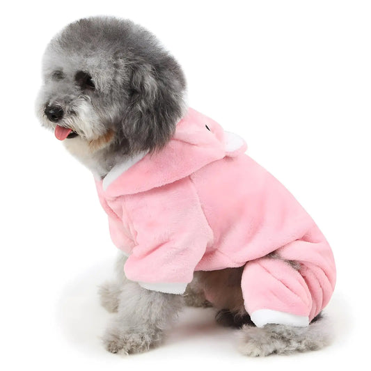 1 Piece of Piggy Pattern Pet Clothing for Kittens and Puppies - Cotton and Wool Knitted Fabric for Autumn and Winter Clothing Suitable for Small, Medium and Large Dogs