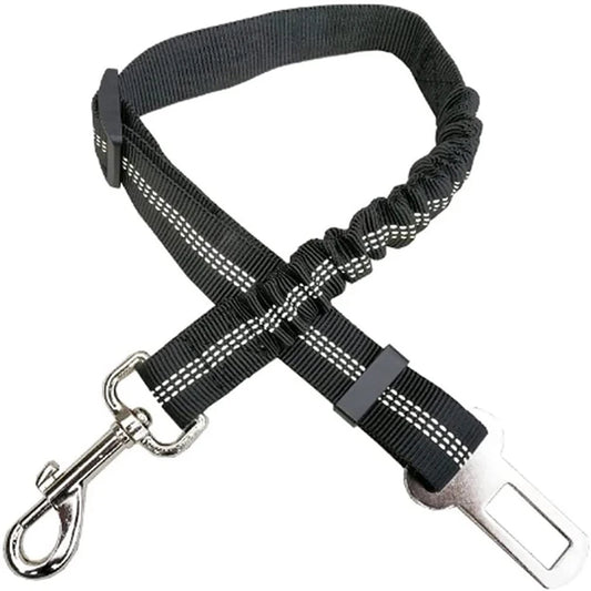 New Adjustable Pet Dog Car Safety Belts Dog Seat Belt Reflective Nylon Rope Harness Dog Accessories for Small Large Dogs GXQ06