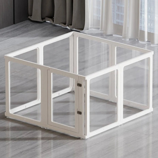 Indoor Dog Fences Cages Backyard Transparent Dog Enclosure High Home Puppy Playpen Small Animals Crate Portable Pet Corral
