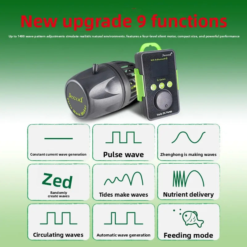 2026 Jebao Jecod Aquarium Vario Wavemaker Water Pump GMP Series Bluetooth APP Manual Controlled Coral Reef Fish Tank