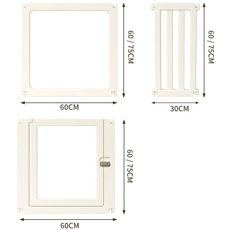 Small Pet Dog Cage Full Transparent Acrylic Indoor Home Security Fence Safe for Cats and Dogs