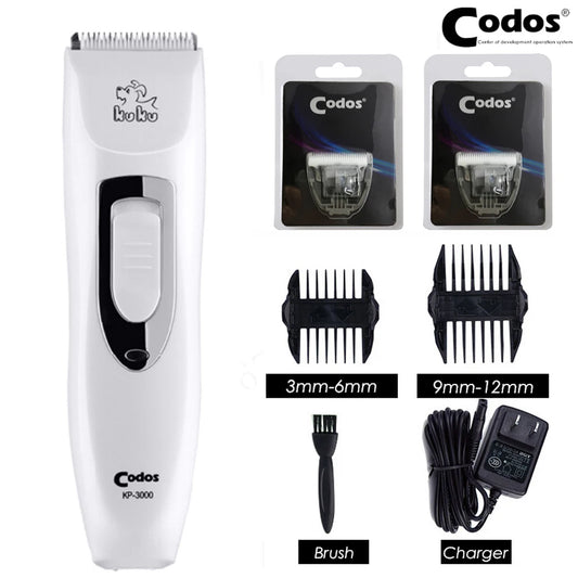 Codos KP3000 Professional Grooming Kit Cat Dog Hair Trimmer Rechargeable Electrical Pet Clipper Shaver Set Haircut Machine