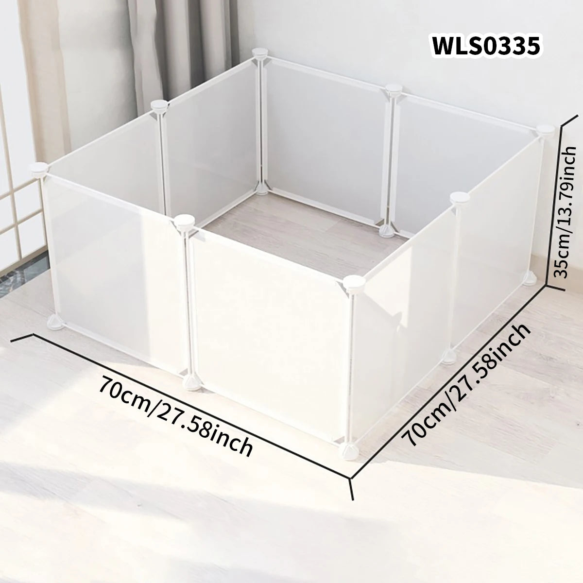 DIY Pet Cage for Home Use, Easy to Install and Disassemble, Dog Fence, Guinea Pig Isolation Net, Dog Cage, Cat Cage, Rabbit Enclosure, Freely Assembled, Turtle Activity Area Barrier Net, No Drilling Required