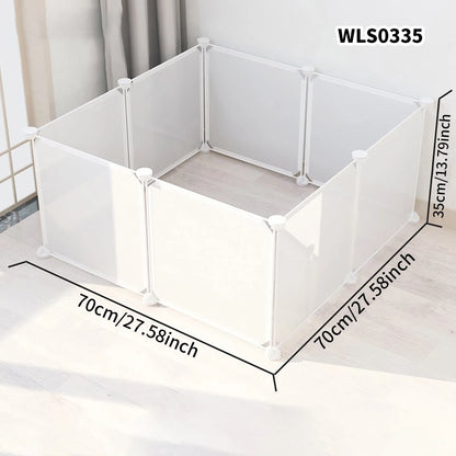 DIY Pet Cage for Home Use, Easy to Install and Disassemble, Dog Fence, Guinea Pig Isolation Net, Dog Cage, Cat Cage, Rabbit Enclosure, Freely Assembled, Turtle Activity Area Barrier Net, No Drilling Required