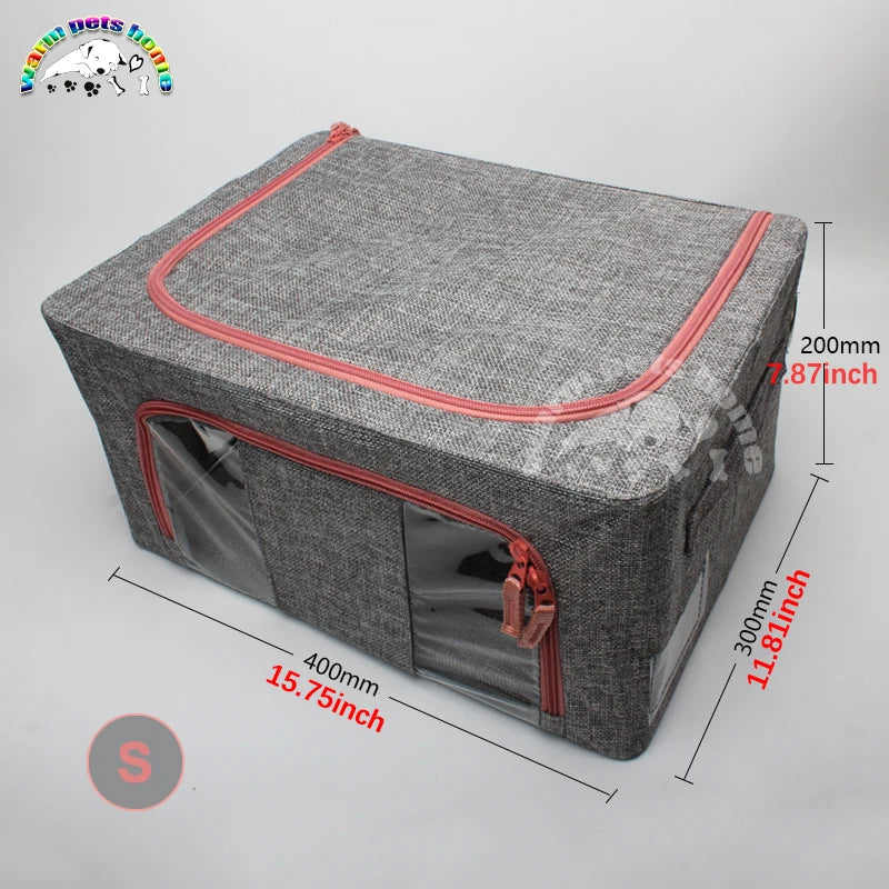 Pet Oxygen Cage for Puppy Kitten Turtle Lizard Bird Atomization Cages Linen Foldable Box Veterinary Equipment