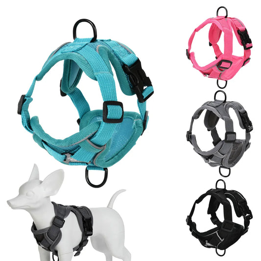 Pet Cat Chest Strap For Small Medium Dogs Cats Hiking Outdoor Kitten Adjustable Belt Rope Reflective Dog Leash Sphynx Supplies