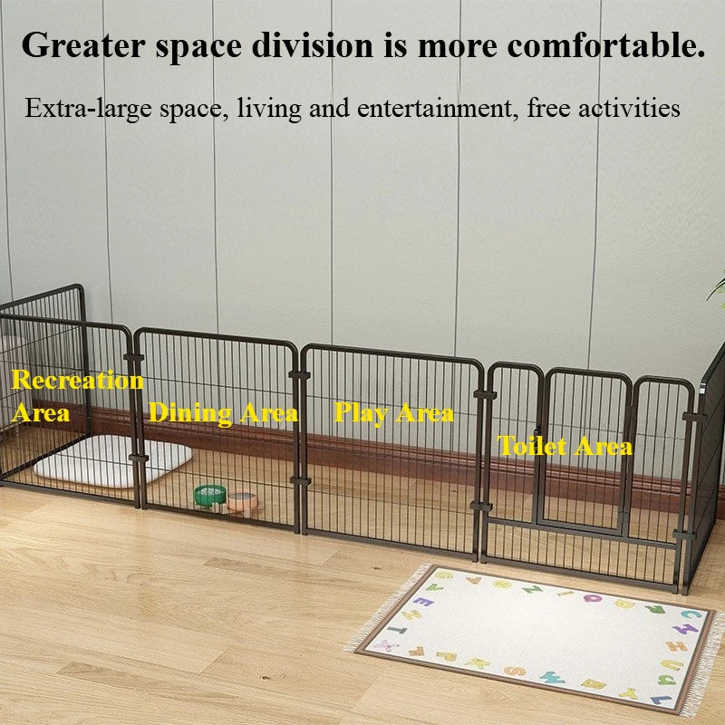 Cat Dog Cages Household Indoor Pet Enclosures Small to Large Dog Enclosures for Free Combination Training and Toilet Isolation
