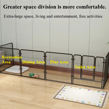 Cat Dog Cages Household Indoor Pet Enclosures Small to Large Dog Enclosures for Free Combination Training and Toilet Isolation
