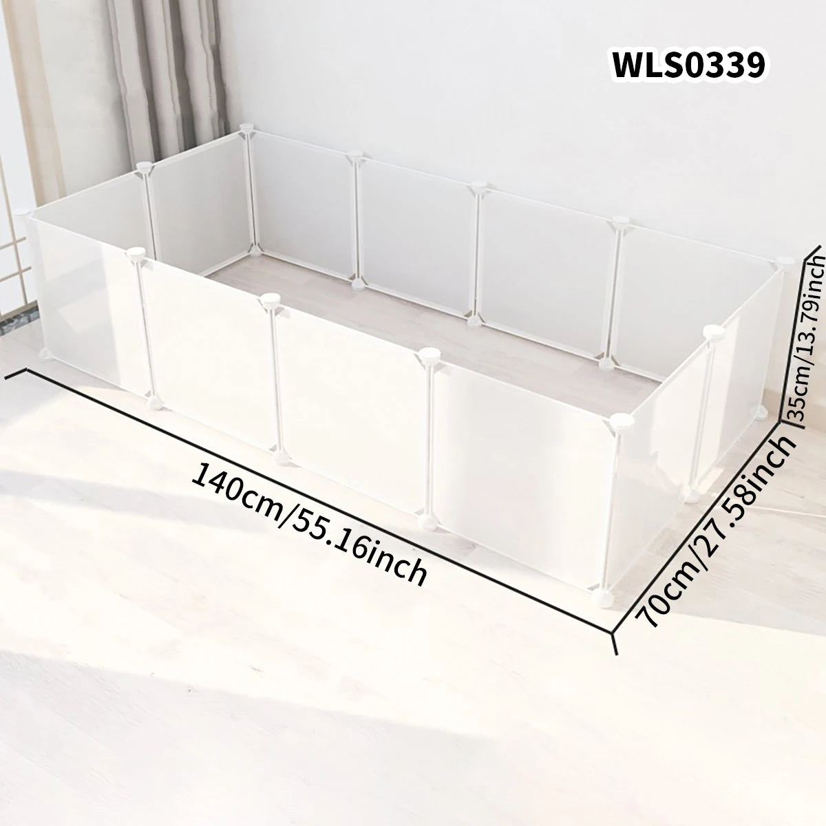 DIY Pet Cage for Home Use, Easy to Install and Disassemble, Dog Fence, Guinea Pig Isolation Net, Dog Cage, Cat Cage, Rabbit Enclosure, Freely Assembled, Turtle Activity Area Barrier Net, No Drilling Required