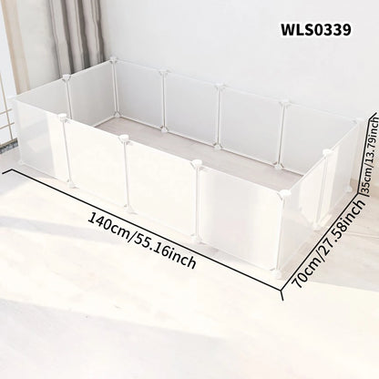 DIY Pet Cage for Home Use, Easy to Install and Disassemble, Dog Fence, Guinea Pig Isolation Net, Dog Cage, Cat Cage, Rabbit Enclosure, Freely Assembled, Turtle Activity Area Barrier Net, No Drilling Required