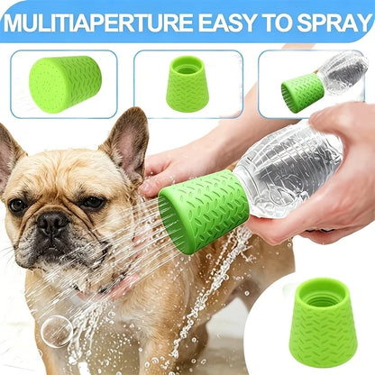 Silicone Pet Shower Head: Portable Dog Bathing and Outdoor Drinking Water Nozzle, Multi-Functional Shower Head