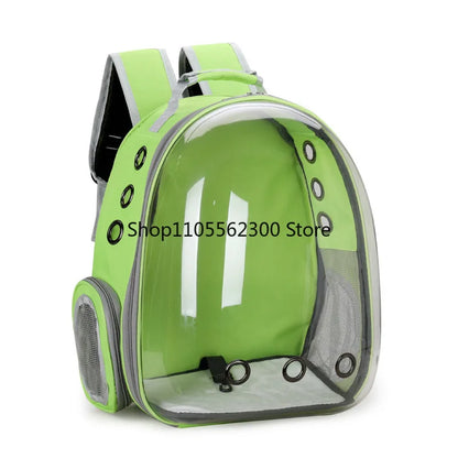 Portable Cat Backpack for Outdoors Breathable Pet Carrier Double Shoulder Dog And Cat Bookbag Space Design Cat Supplies